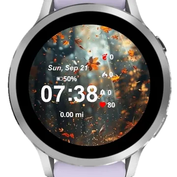 Tornado Leaves Garmin watch face preview