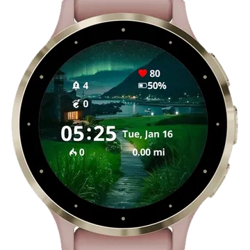 Town on River Garmin watch face preview