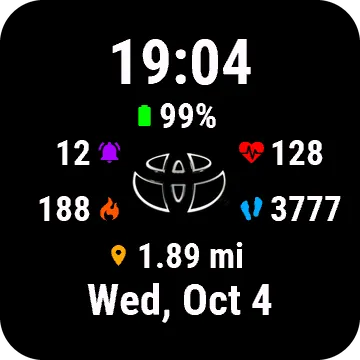 Toya Garmin watch face preview