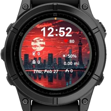 Traditional Landscape Garmin watch face preview