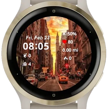 Traffic Garmin watch face preview