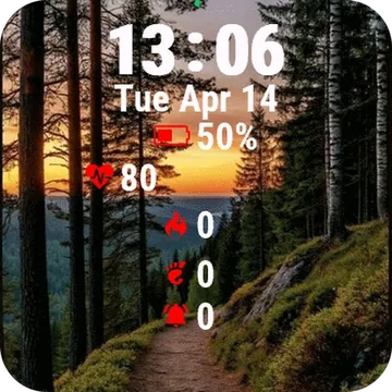 Trail Leading Garmin watch face preview