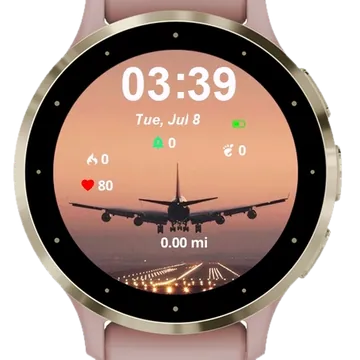 Travel Garmin watch face preview