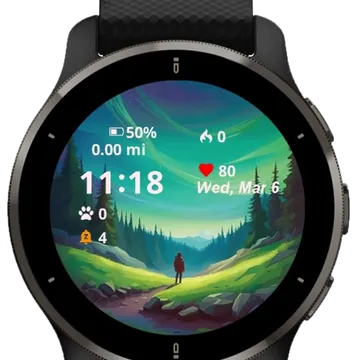 Travel Garmin watch face preview