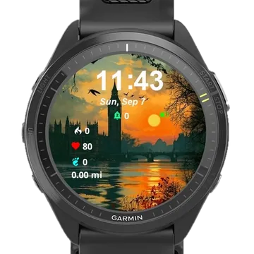 Travel London Garmin watch face preview