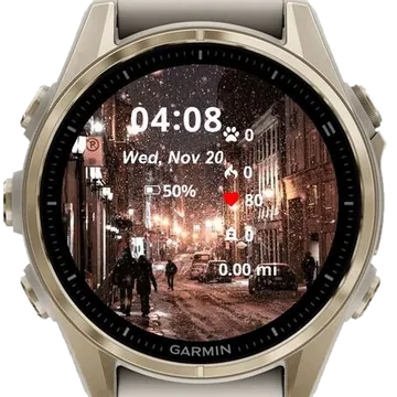 Travel Winter Garmin watch face preview