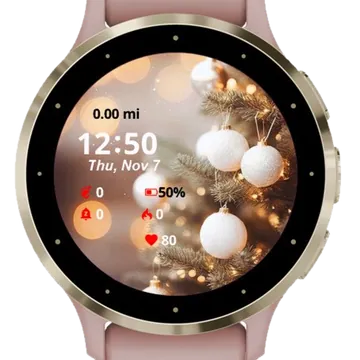 Tree Christmas Garmin watch face preview