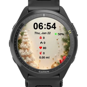Tree Decorations Garmin watch face preview