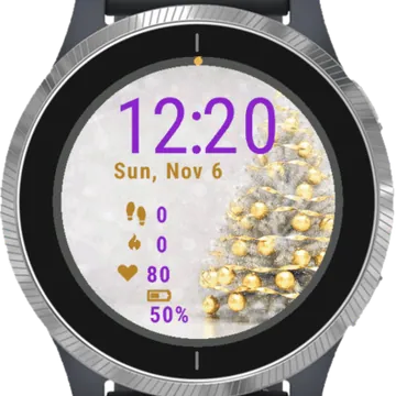 Tree Golden Balls Garmin watch face preview