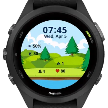 Tree Nature Garmin watch face preview