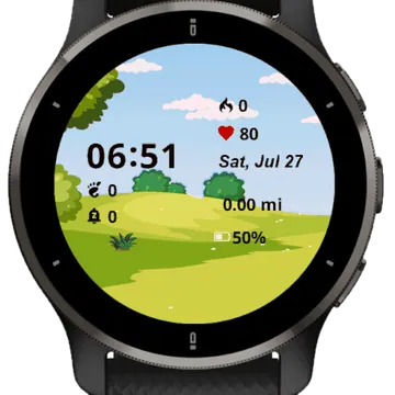 Tree Nature Garmin watch face preview