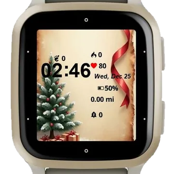 Tree Winter Snow Garmin watch face preview