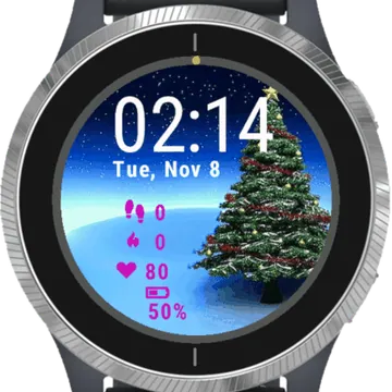 Tree Winter Garmin watch face preview