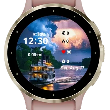 Trip Down The Mississippi Garmin watch face preview