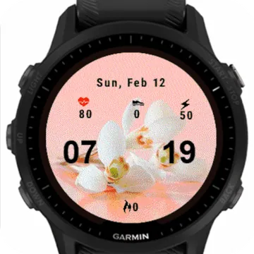 Tulips Flowers Garmin watch face preview