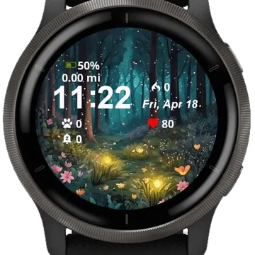 Twilight Bloom Garmin watch face preview