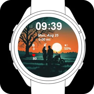 Twilight Connection Garmin watch face preview