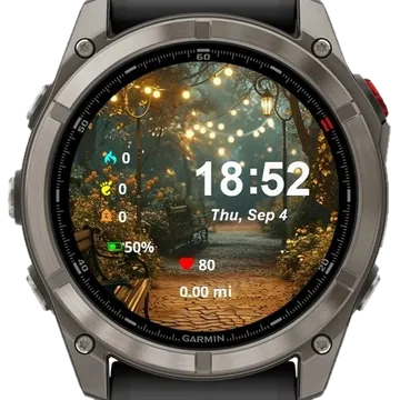 Twilight Garden Garmin watch face preview