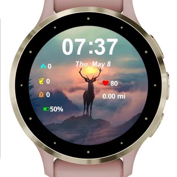 Twilight Monarch Garmin watch face preview