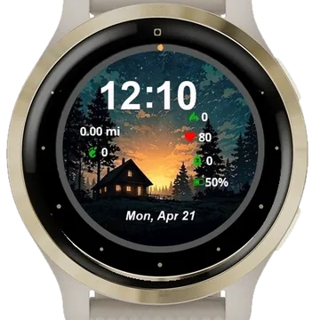 Twilight Refuge Garmin watch face preview