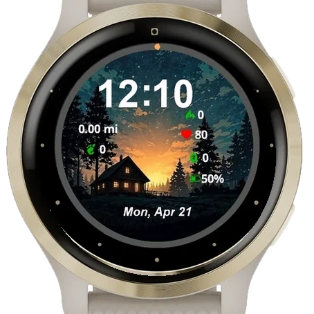 Twilight Refuge Garmin watch face preview
