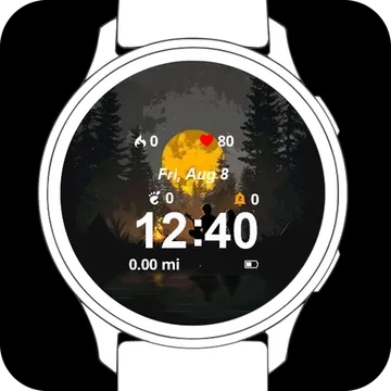 Twilight Wings Garmin watch face preview