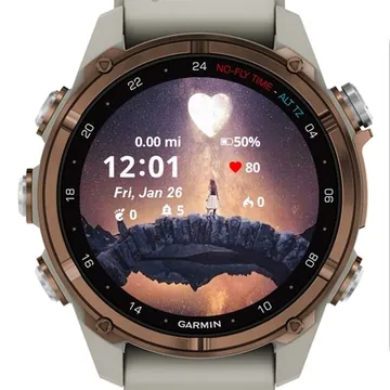 Twin Flames to recognize Garmin watch face preview