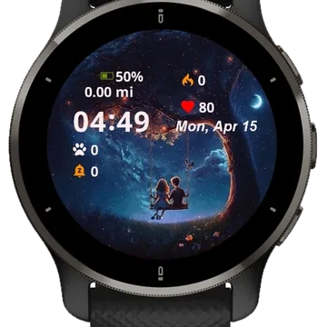 Two adorable Children Garmin watch face preview
