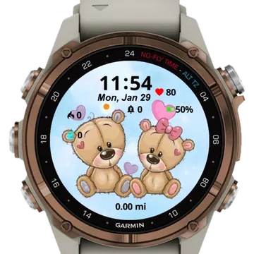 Two Bears Garmin watch face preview