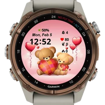 Two Bears Garmin watch face preview