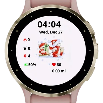 Two Little Bears Garmin watch face preview