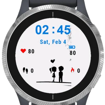 Two Lovely Couple Garmin watch face preview