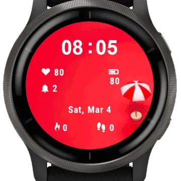 Umbrella Garmin watch face preview