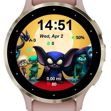Unlikely Heroes Garmin watch face preview