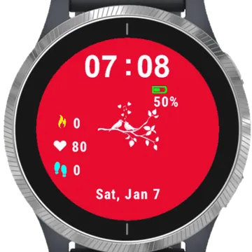 Valentines Garmin watch face preview
