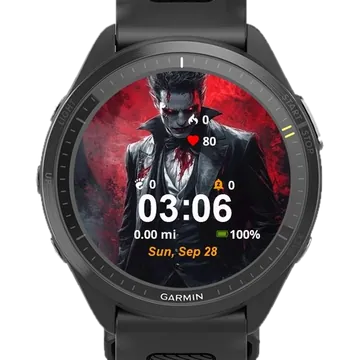 Vampire Garmin watch face preview