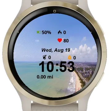 View Beach City From Air Garmin watch face preview