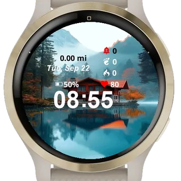 View Cabin Sitting Edge Lake Garmin watch face preview