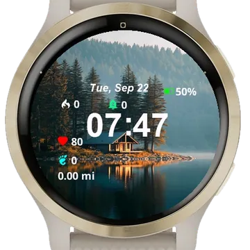 View Cabin Sitting Edge Lake Garmin watch face preview