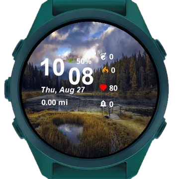 View From Top Mountain Garmin watch face preview