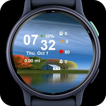 View House Sitting Edge Lake Garmin watch face preview