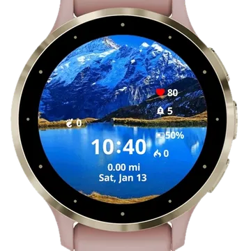 View lake Garmin watch face preview