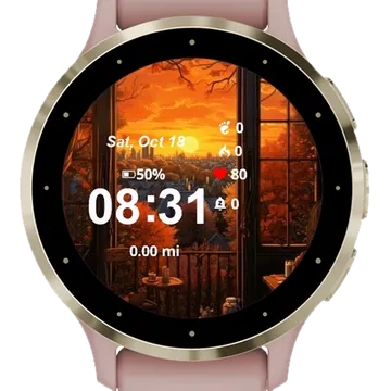 View Landscape Garmin watch face preview