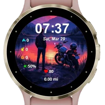 View Landscape Garmin watch face preview