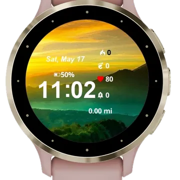 View Landscape Garmin watch face preview
