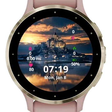 View Landscape Garmin watch face preview