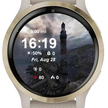 View Lighthouse Tower Garmin watch face preview