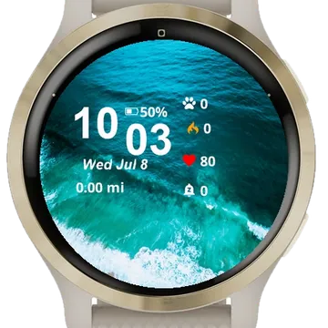 View Ocean From Above Garmin watch face preview