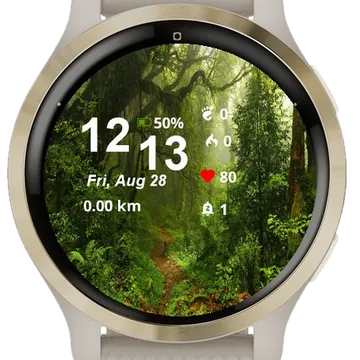 View Path Through Forest Garmin watch face preview