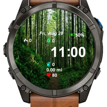 View Path Through Woods Garmin watch face preview